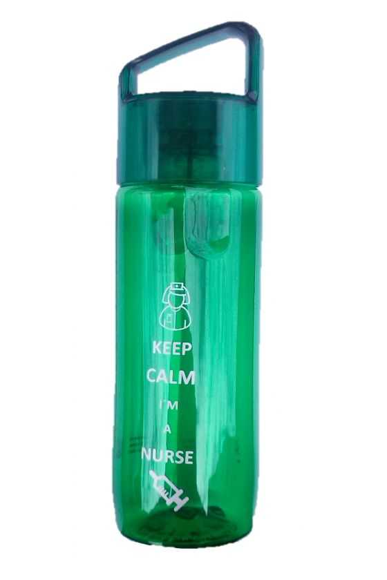 Ánfora Keep Calm and Carry I´m a Nurse. Verde